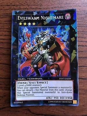 Yugioh 1x Mint Super Rare Evilswarm Nightmare DT07-EN039 Mint • $18