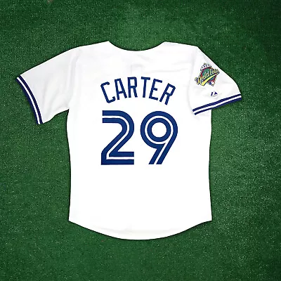 Joe Carter 1993 Toronto Blue Jays Men's Cooperstown World Series Home Jersey • $139.99