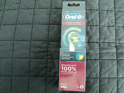 Oral B Replacement Electric Toothbrush Heads Floss Action. Pack Of 5. FREE POST. • $24