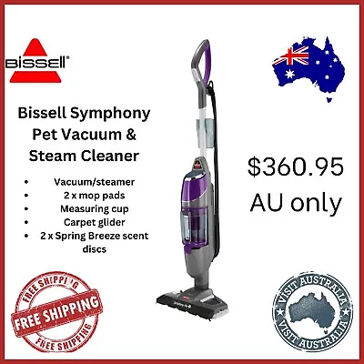 NEW Bissell Symphony Pet Vacuum Cleaner Steam Cleaner Multi-Surface Accessories • $360.95