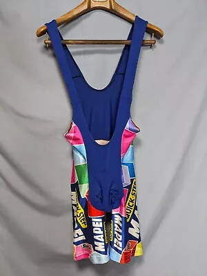 Santini Mapei Cycling Bib Size L Trousers Sleeveless Padded Triathlon Tights • $48