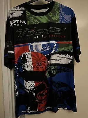 Men’s Tech 3 Yamaha Moto Go Racing Team T-shirt Monster Energy Print Size XL • £5