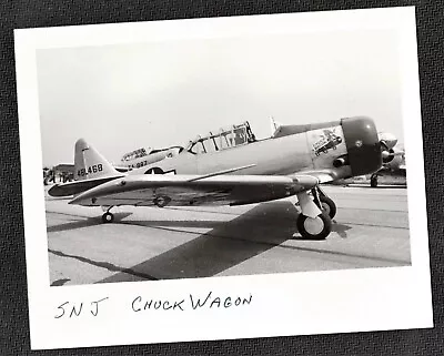 Vintage Photograph SNJ Chuck Wagon Plane / Airplane • $10