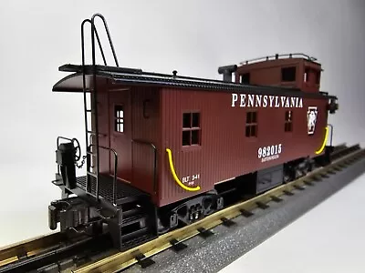 K-Line O Scale K616-1892 PRR Off-Center Cupola Wood-Sided Smoking Caboose • $35.89