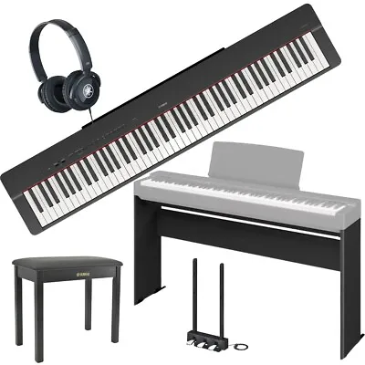 Yamaha P-225 Black Portable Digital Piano Pianist Pack • £1265