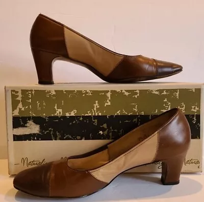 Vintage Naturalizer Seminole Multi Brown Kid Calf Shoes Size 7.5  • $23