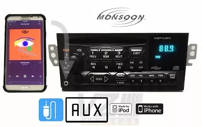 ✅99-02 Camaro Monsoon CD Radio Z28 SS LS1 T5 Aux INPUT MP3 IPOD CAPABILITY MP3 • $394