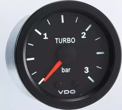 VDO Vision Metric 3 Bar Turbo Boost Gauge 150-102  - VERY LIMITED SUPPLY! • $74.88