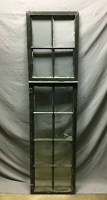 Antique 19x73 Industrial Steel 8 Light Casement Transom Brass Screen  845-21B • $650