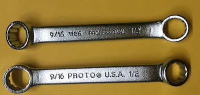 PROTO 9/16  X 1/2  Double Box End Wrench Model 1126 New NOS • $12.99