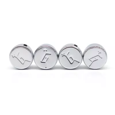 4Pcs Metal Guitar/Bass Knobs W/Arrow Gretsch  G  Logo Control Knobs Chrome • $13.99