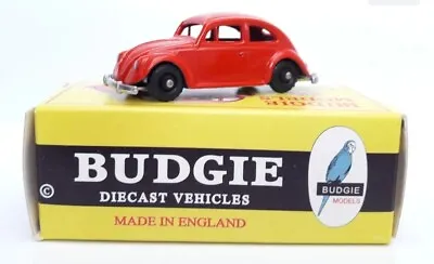 £8.50 • Buy Budgie Diecast Models No 8 1950s Red VW Beetle Approx OO Gauge 1/76 4mm