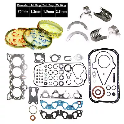 NEW 88-95 Honda Civic 1.5 16V SOHC D15B D15B1 D15B7 D15B8 *Engine RE-RING Kit* • $129.95