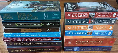 Fantasy 13 Bulk Book LOT Harry Potter Barron Merlin Leven Thumps Oz DuPrau Ember • $19.99