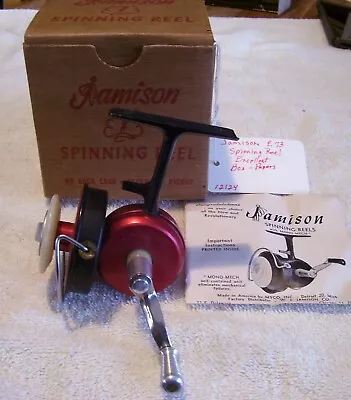 12124 Vintage Jamison 7 Spinning Reel  Box-papers Excellent • $44.95