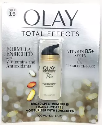 OLAY Total Effects Anti-Aging Fragrance Free (3.4 Fl. Oz.) - SHIPS FREE! • $43.99