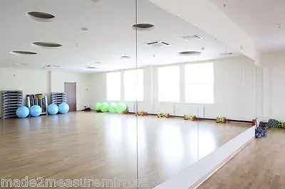 £135 • Buy 6ft X 4ft Gym Mirror 6mm Glass - Safety / Polished 6 Holes And Mirror Screws