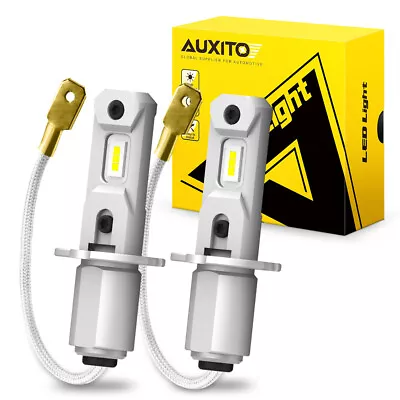 AUXITO H3 Fog Light Bulbs 6500K Xenon White LED Conversion Kit Headlight GF EOA • $24.99