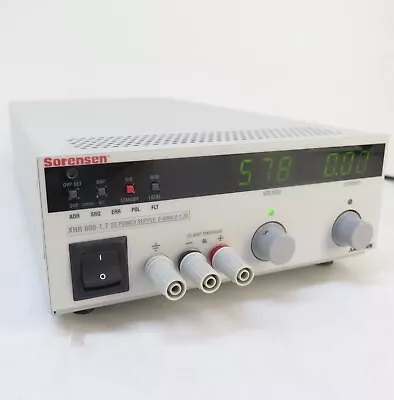 SORENSEN Xantrex XHR600-1.7 Programmable DC Power Supply 0-600V 0-1.7A 1000W • $995