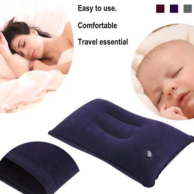 $5.01 • Buy Inflatable Camping Pillow Blow Up Festival Outdoors Accessory E Travel W4J2