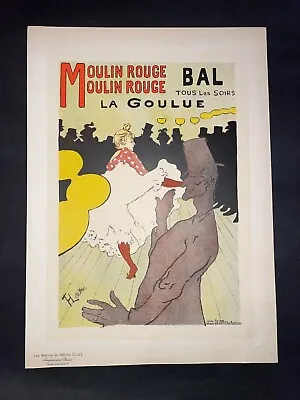 Toulouse Lautrec - Moulin Rouge 1898 - Original Vintage Poster Affiche - Pl.122 • $6500