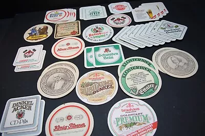 Vintage Lot Of FORTY (40) German Drink Coasters Cardboard VINTAGE Collection • $10