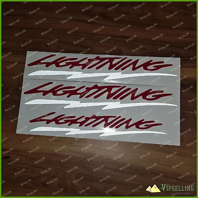 1993 1994 1995 Ford F-150 Lightning Truck Two Bed & Tailgate Red Decals Stickers • $47.70