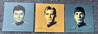 Matt Ferguson Star Trek Headshots Captain Kirk Spock McCoy - Mondo Bottleneck • $56.83