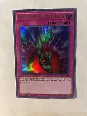 Bottomless Trap Hole BLRR-EN101 Ultra Rare 1st Ed NM • $4