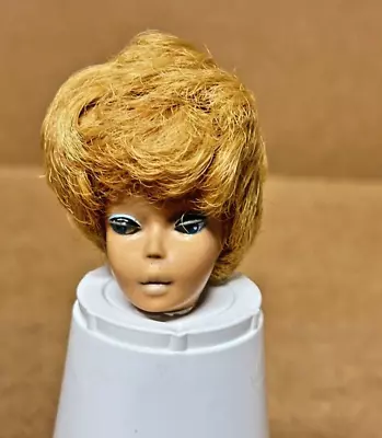 VINTAGE 196o's BARBIE DOLL STRAWBERRY BLOND BUBBLE CUT  Head Only  • $20