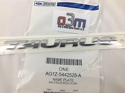 2010-2013 Ford Taurus Rear Chrome  Taurus  Nameplate Emblem OEM AG1Z-5442528-A • $22.94