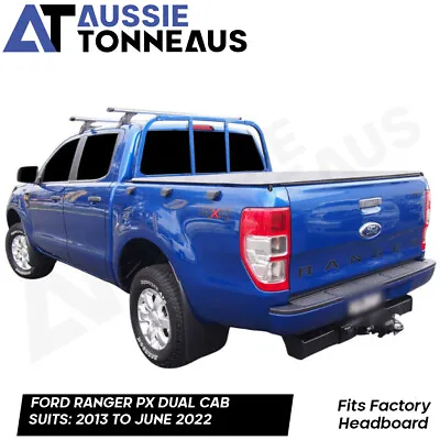 Clamp On Pro Tonneau Cover For Ford PX Ranger Dual Cab W/HB [Jun 13 - June 2022] • $419