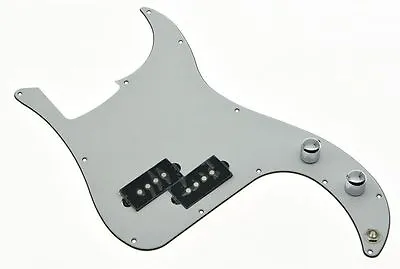 White 3 Ply Pre-wired Loaded P Bass Pickguard For Fender Precision Bass Guitar • $24.99
