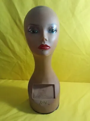 Vintage Head Stand Mannequin Brand Zury Wig Art Deco Style  125 Large  18” M5 • $44.91