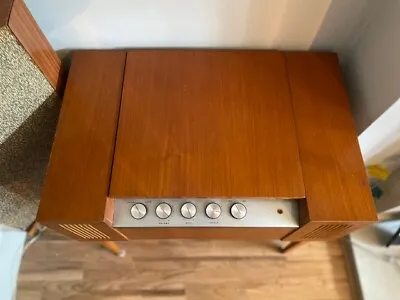 £200 • Buy HMV, Teak, 1960's Vintage, Record Player With 2 Corner Speakers