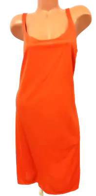 MSK Orange Scoop Neck Stretch Women's Sleeveless Dress 20W • $5.50