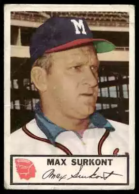 1953 Johnston Cookies Max Surkont Milwaukee Braves #11 C18 • $0.99
