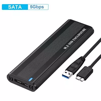 $13.56 • Buy M.2 NVME SSD Adapter USB 3.1 Case Dual Protocol Hard Drive Enclosure For 5g GX