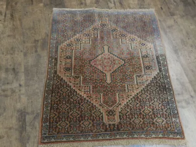 Tribal Geometric Vintage Turkish Rug Farmhouse Handmade Oriental Rug 2.5x3 Ft • $0.99