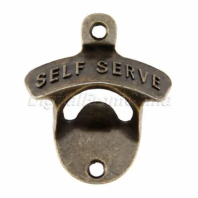 Antique Metal Wall Mounted Bottle Cap Bar Beer Opener Rustic Party Kitchen Club • $3.29