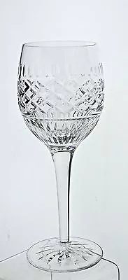 Vintage Crystal Or Cut Glass Wine/water Quilted/thumbprint Pattern Stemware • $11.99