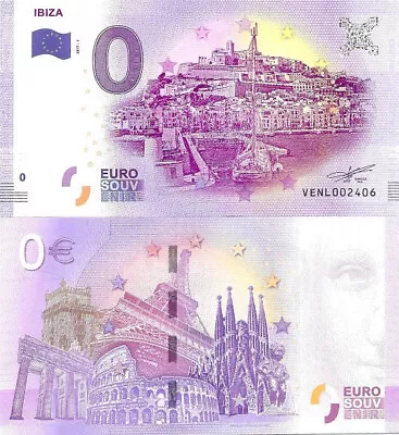 2017 0 Euro Ibiza Spain Uncirculated Note • £28.50