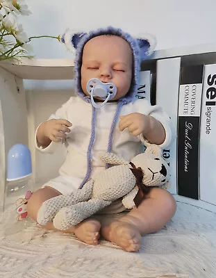 20  Reborn Dolls Baby Soft Silicone Vinyl Lifelike Handmade Newborn Doll Gifts • £28.97