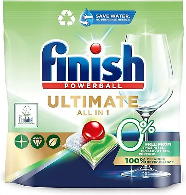 [Upto 270x] Finish Powerball Dishwasher Tablets Ultimate All In 1 Fragrance Free • $54.99