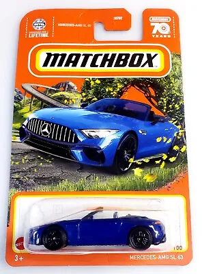 2023 Matchbox Blue Mercedes-AMG SL 63 67/100 Matchbox 70 Years • $3