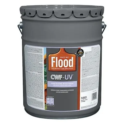 Flood Clear UV Based Exterior Wood Finish For Fences Decks Siding Stain 5 Gallon • $139.97