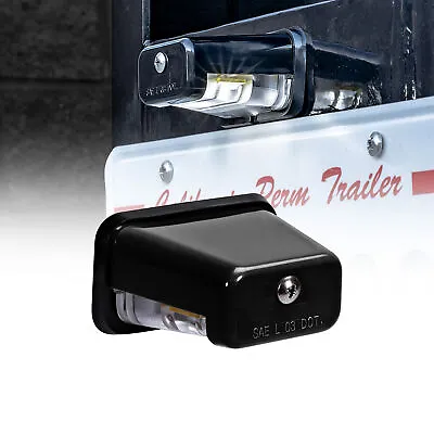 Black 12V Stud-Mount DOT LED License Plate Light For Boat Trailer UTV ATV Truck • $9.99