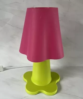 Vintage Ikea Mammut Bedside Lamp Green & Pink Morten Kjelstrup Fully Working • £45