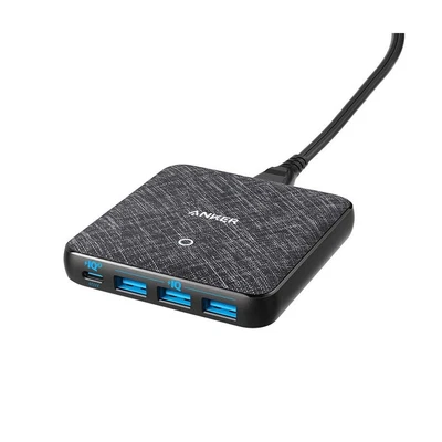 $78.75 • Buy Anker PowerPort Atom III 65W 4 Port Slim Wall Charger - Black Fabric