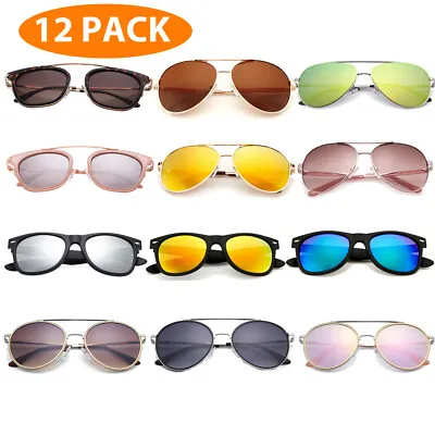 Sunglass Bulk Mens Womens 12 Pack Assorted Wholesale Lot Sunglasses Eyewear • $24.99